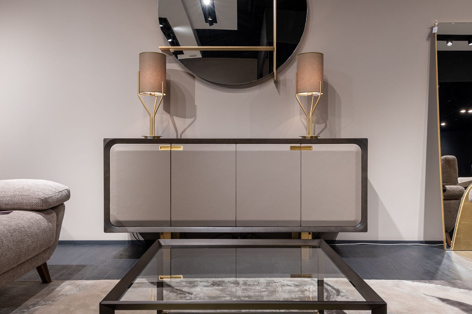Furniture and surfaces in a home interior